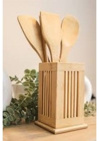 Resim Bambu 5 Parça Kaşıklık Seti Ahşap 