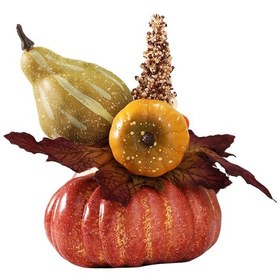 Resim Homyl Yapay Kabak Çiçekler Sahte Köpük Kabaklar Fotoğraf 