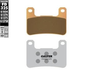 Resim GALFER KAWASAKİ MOTOSİKLET MODELLERE UYUMLU SERAMİK SİNTER ÖN FREN BALATASI (FD325G1375) FA379 