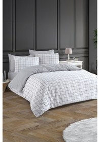 Resim Nevresim Seti Çift Kişilik Artus Gri Gri 