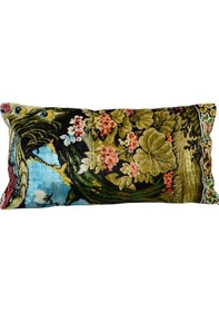 Resim Zehra Abla Halı Yeni El Dokuma Dekoratif Lumbar Kilim Kırlent Yastık Kılıfı 6608 Çok Renkli 