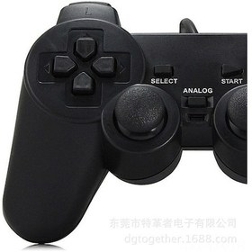 Resim Geekyou Usb Kablolu Bilgisayar Oyun Kolu, Çift Titreşimli, Pc/winxp/7/8 Uyumlu, Siyah, Oyun Kontrol Cihazı 