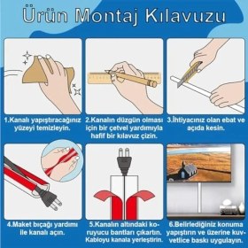 Resim Storemax Esnek Kablo Kanalı Şeritli GRI/GT-KK10 