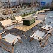 Resim 14 Parçalı Kamp, Barbekü ve Piknik İçin Taşınabilir Katlanır Masa Sandalye Seti - Şık Dekoratif Aksesuarlı Dayanıklı Tasarım 