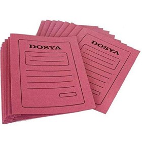 Resim Elitstore Karton Dosya A4 Tam Kapak Pembe 50'li Paket KRTN-DSY 