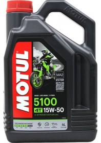 Resim Motul 5100 4T 15W-50 Motosiklet Motor Yağı 4 L 