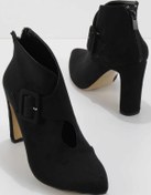 Resim Bambi Siyah Süet Kadın Bot & Bootie K02926061902 