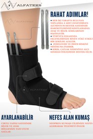 Resim ALFATEKS LİGAMENT DESTEKLİ AYAK BİLEKLİĞİ BANDAJI - - SAKATLIK - İYİLEŞME - ÇATLAK VE KIRIK 