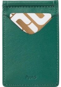 Resim Ryoko Jones Clip Wallet 2.0 Japon Deri Premium Unisex Kartlık Yeşil 4 