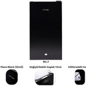 Resim U-frigo 90 Lt 12-24v Marin/karavan Kompresörlü Buzdolabı Temperli Cam Kapak Limited Edition Siyah 