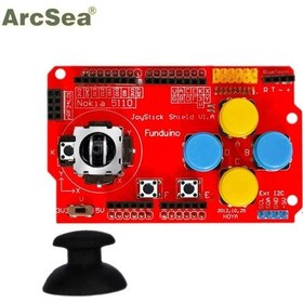Resim Gamepad Joystick Tuş Takımı Kalkanı Arduino İçin I2c 3.3 V Nrf24l01 Nk 5110 Lcd Denetleyici Devre Kartı Modülü 