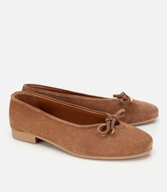 Resim Hotiç Kadın Süet Deri Taba Fiyonk Detaylı Babet 01ayh315440a340 01ayh315440a340 Taba 