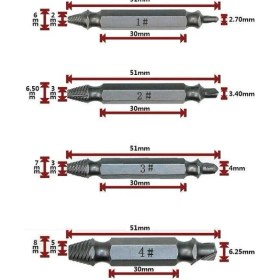 Resim Speed Out 153ROX0070 4 Parça Hasarlı Vida Çıkarıcı Sökücü 