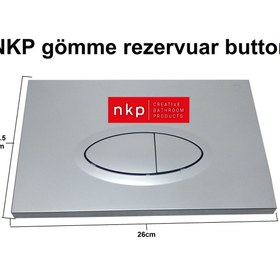 Resim NKP Gömme Rezervuar Kumanda Panel Kapağı 