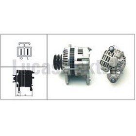Resim Lucas 24V Alternatör Dinamo Mitsubishi Tipi 50 A Vakumsuz L-R N11.532 