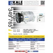 Resim Kale-349765 - Klima Kompresörü Opel Combo Corsa B Tıgra 1.4/1.6 