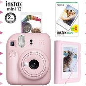 Resim Fujifilm Instax Mini 12 Fotoğraf Makinesi + 20'li Film + Mini Albüm Seti Pembe 