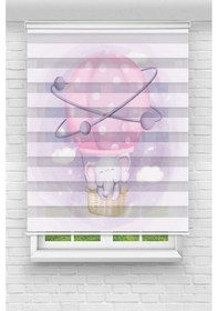 Resim Perdecizade Enxboy Fil Dijital Baskılı Zebra Perde-cocuk Odası-stor Perde Renkli 