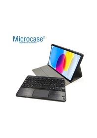 Resim Apple Uyumlu iPad 10.9 2022 Bluetooth Touchpad Klavyeli Kılıf-BKK5 