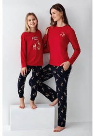 Resim Arnetta Kız Çocuk Kırmızı Pijama Takımı 5274-48497 Kırmızı 