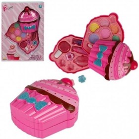 Resim Sunman Oyuncak Cupcake Şekilli 2 Katlı Makyaj Güzellik Seti 
