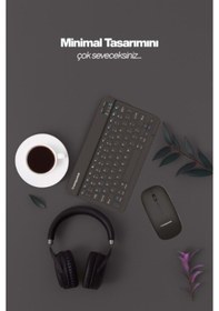 Resim Siyah Kablosuz Klavye Ve Mouse Seti 