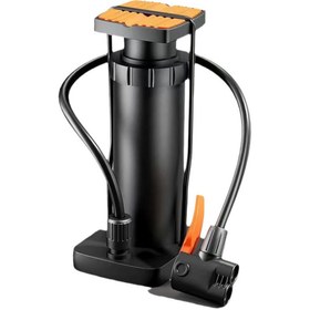 Resim Techmaster Manuel Ayaklı Pompa Bisiklet Top Havuz Şişirme Pompası Siyah +2uç 