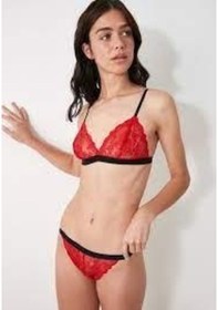 Resim Deep Secret Kırmızı Full Dantel Bralet Takım 001 