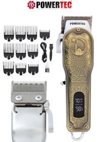 Resim Powertec TR-6600 Profesyonel Usb Type-C Şarjlı Saç Sakal Tıraş Makinesi 