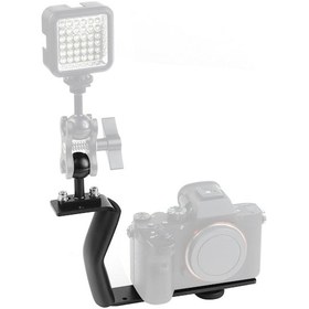 Resim Wondernest Puluz Z Şekli Alüminyum Sap Braketi, Uzatma Kolu Tutucu, Dalış Sualtıfotoğrafçılığı İçin Optik Sisteme Uygun, Alüminyum Alaşım 