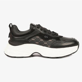 Resim Greyder 33950 Kadın Siyah Hakiki Deri Sneaker Ayakkabı -732 Siyah 