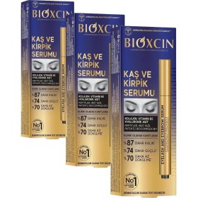 Resim Assess Store Kaş ve Kirpik Serumu - Biocomplex B11, Hyaluronik Asit, Hint Yağı ve Peptit Içerikli - Gürleştirici ve Uzatıcı Etki - 10 ml (3 Paketi) 