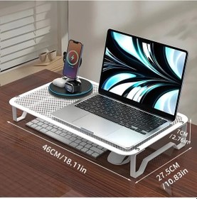 Resim Willowhaven 1 Adet Beyaz Dizüstü Bilgisayar Soğutucu Yükseltici - Ayarlanabilir 15 İnç Ve Üzeri Depolama 
