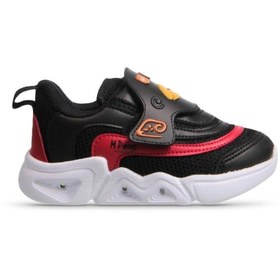 Resim MP ONE Glowstep Bebek Velcro Siyah Sneaker 