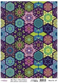 Resim Cadence Pirinç Dekopaj Kağıdı Etnik Koleksiyon Model 681 