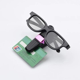 Resim ŞüsCarOto Aksesuar Araç Içi Gözlük Tutucu Oto Güneşlik Gözlük Tutma Aparatı Klipsli Karbon 