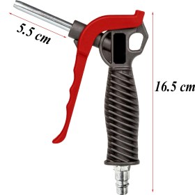 Resim Hava Tabancası Kısa Kompresör Plastik Kompozit Tabanca 