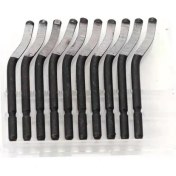Resim BLADES-10PCS Çapak Kesici Kırpma Bıçağı Kazıyıcı Çapak Alma Aracı NB1100 Yönlendirici Bit Döner Çapak Alma BS1010 Ahşap Plastik Için Bıçak Sökücü (Yurt Dışından) 