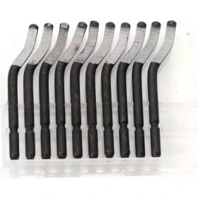 Resim BLADES-10PCS Çapak Kesici Kırpma Bıçağı Kazıyıcı Çapak Alma Aracı NB1100 Yönlendirici Bit Döner Çapak Alma BS1010 Ahşap Plastik Için Bıçak Sökücü (Yurt Dışından) 