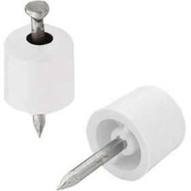 Resim Ayder Mobilya Aksesuarları Çivili Raf Pimi Büyük Beyaz 100 Adet 