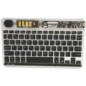 Resim Valkyrie Rgb Bkz-30 7 Renk Bluetooth Şeffaf Türkçe Klavye - Android Ios Windows Uyumlu - Şarjlı - 10 Inç - Multimedia - Ultra Ince Tasarım BKZ30 