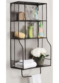 Resim Metal Havluluk Banyo & Mutfak Duvar Rafı Wd-218 Siyah 