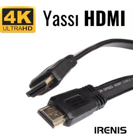 Resim IRENIS 4K Yassı HDMI 2.0 Kablo 4K 60Hz - 2 metre 