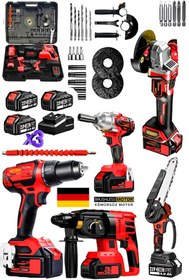 Resim stilmax 5 Makine Süper Seri x3 Akülü 40V 10AH Kömürsüz Dal Budama Kırıcı Delici Çelik Matkap Taşlama Somun 