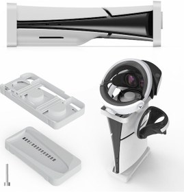 Resim Cbtx Jys Jys-p5178 Sony Ps5 Slim Disk / Dijital Oyun Konsolu Masaüstü Depolama Sahibi İçin Yatay Stand Beyaz 
