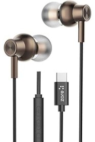 Resim Mu Art Ahşap Zore Er-09 Sq Surround 3D Hi-Res Magnetik Özellikli Type-C Kablolu Kulak İçi Kulaklık Siyah 