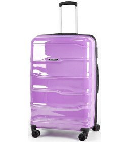 Resim Polo&sky Azra Model Lila Renk Pp Kırılmaz 2'li Orta + Büyük Boy Valiz Seti Lila 