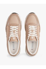 Resim Tommy Hilfiger Leather TH Monogram Cleat Trainers 