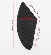 Resim Dm Yamaha Kawasaki Honda Mb-oc024 Motosiklet Tank Kaymaz Yapışkan Koruma Pedi Modifikasyon Siyah 