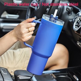 Resim Büyük Kapasiteli Plastik Su Şişesi Kapaklı - PVC İçermez, Spor ve Dış Aktiviteler İçin İdeal, Tatiller İçin Mükemmel Hediye 